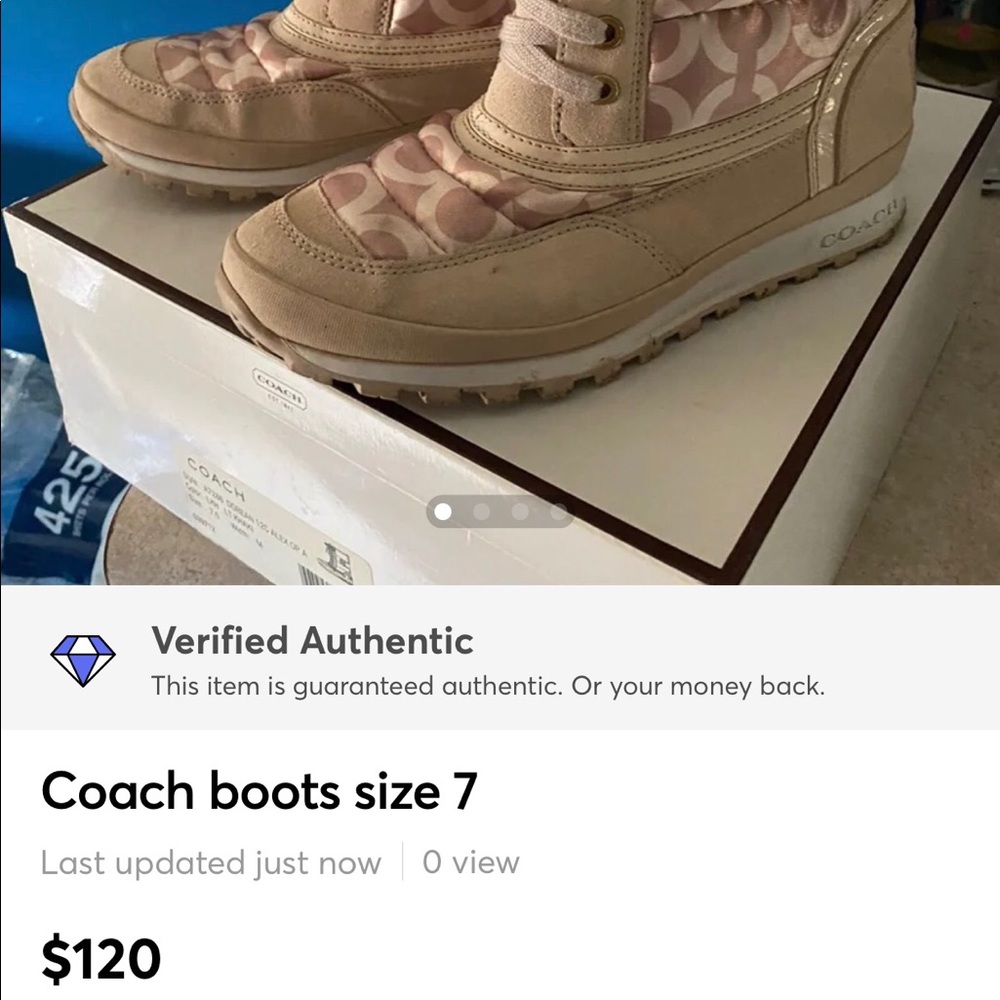 Coach Doreen boots size 7 - Picture 2 of 2